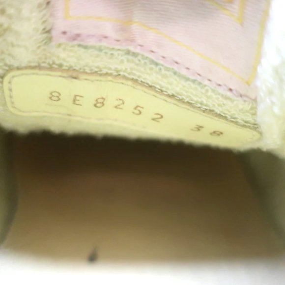 Fendi Match Sneakers Yellow Suede & Light Blue Leather Size 38 - Picture 11 of 12